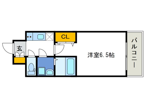 エスリード弁天町パークプレイスの物件間取画像